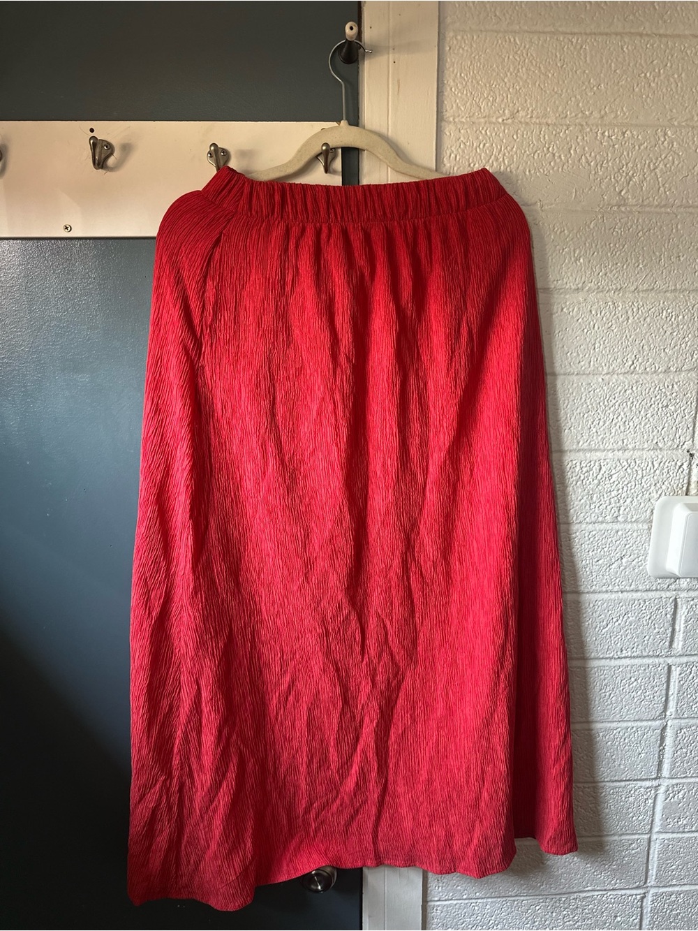 Abercrombie & Fitch Red Maxi Skirt